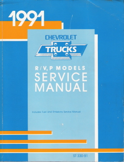 1991 Chevrolet R/V & P Models Factory Service Manual