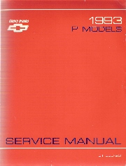 1993 Chevrolet P Models Truck Service Manual