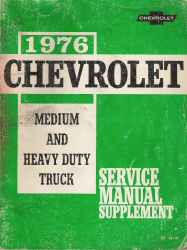 1976 Chevrolet Medium and Heavy Duty Truck Service Manual Supplement