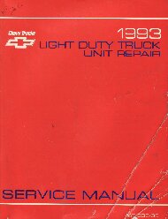 1993 Chevrolet Light Duty Truck Unit Repair Manual