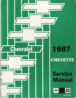 1987 Chevrolet Chevette Factory Service Manual