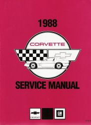 1988 Chevrolet Corvette Factory Manual- 2 Volume Set & Supplement