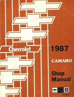 1987 Chevrolet Camaro Factory Service Manual