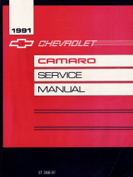 1991 Chevrolet Camaro Factory Service Manual
