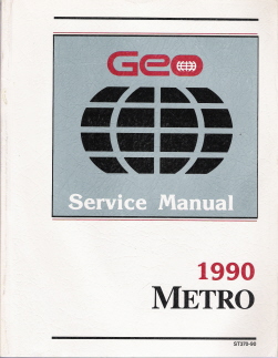 1990 Geo Metro Factory Service Manual