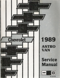 1989 Chevrolet Astro Van Factory Service Manual