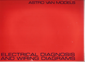 1993 Chevrolet GMC Astro Van Electrical Diagnosis & Wiring Diagrams