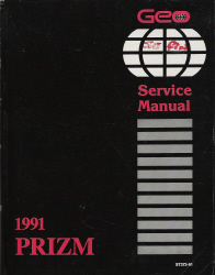 1991 Chevrolet / Geo Prizm (S-Platform) Factory Service Manual