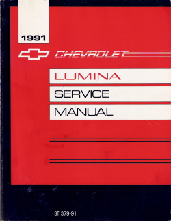1991 Chevrolet Lumina Factory Service Manual