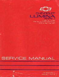 1993 Chevrolet Lumina Factory Service Manual - 2 Volume Set