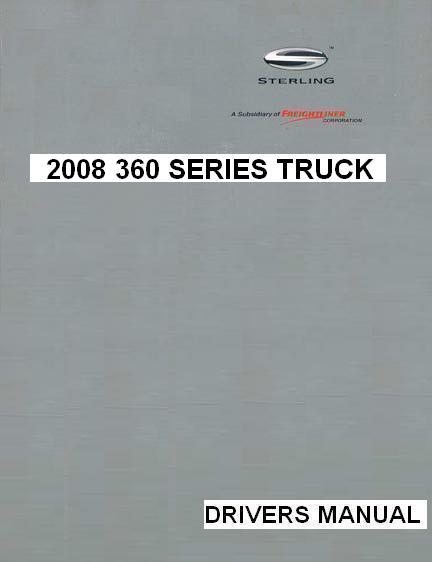 2008 Sterling 360 Factory Drivers Manual