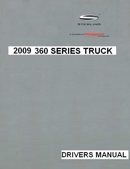 2009 Sterling 360 Factory Drivers Manual
