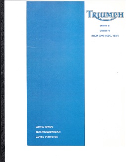 2002 - 2004 Triumph Sprint ST & Sprint RS Factory Service Manual - Reprint