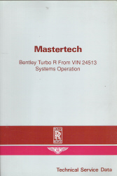 TSD4881, TSD 4881, TSD-4881, Bentley, Turbo R, Systems, Operation, Technical, Service, Data, Manual, 1985, VIN, 24513