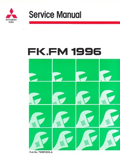 1996 Mitsubishi FUSO FK & FM Factory Service Manual Binder - Volume 2 Only