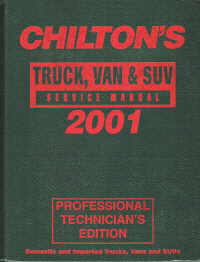 1997 - 2001 Chilton's Truck & Van Service Manual, Shop Edition