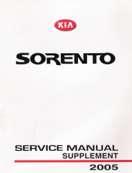2005 Kia Sorento Factory Service Manual Supplement