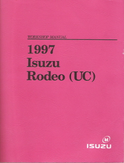 1997 Isuzu Rodeo (UC) Factory Workshop Manual