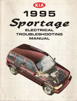 1995 Kia Sportage Factory Electrical Troubleshooting Manual