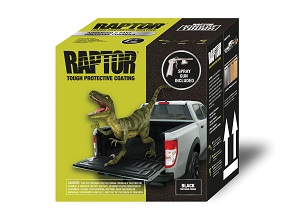 1 US Gallon Kit 2.6 VOC Raptor Liner Kit with Gun - Black