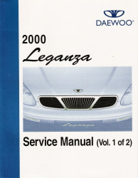 2000 Daewoo Leganza Factory Service Manual - 2 Volume Set