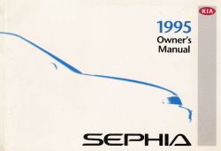 1995 Kia Sephia Owner's Manual