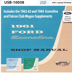 1961 Ford Econoline Factory Shop Manual on USB