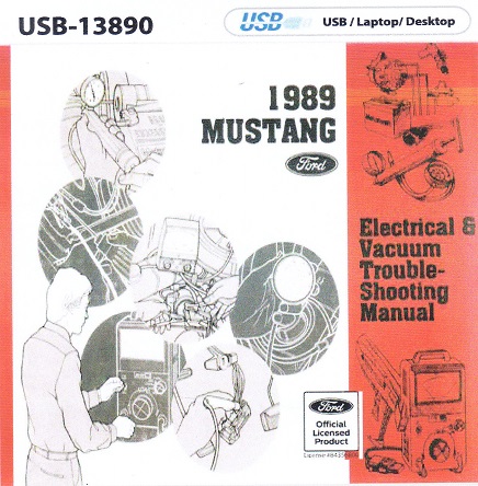 1989 Ford Mustang Electrical & Vacuum Troubleshooting Manual on USB