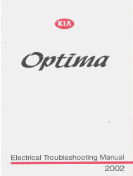 2002 Kia Optima Factory Electrical Troubleshooting Manual