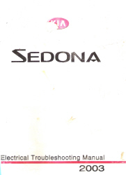 2003 Kia Sedona Factory Electrical Troubleshooting Manual