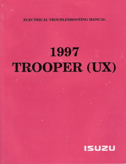 1997 Isuzu Trooper Electrical Troubleshooting Factory Manual