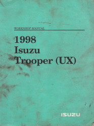 1998 Isuzu Trooper (UX) Factory Workshop Manual