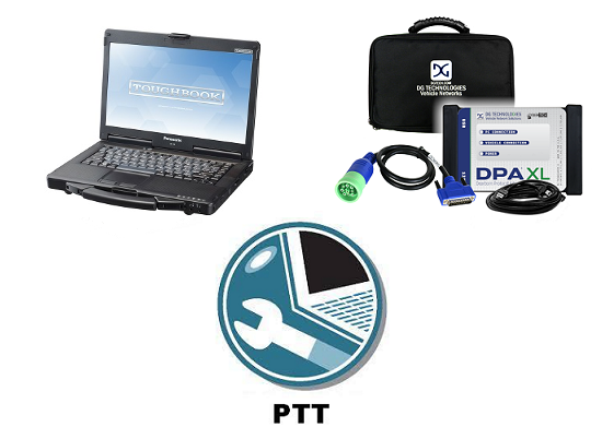 Mack / Volvo PTT (Premium Tech Tool) Software, Panasonic Toughbook CF-53 & DPA-XL Adapter Preloaded!