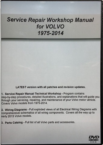 1975 - 2014 VOLVO - VIDA VADIS Service Shop Repair Manual, Parts Catalog, Wiring Diagrams CD-ROM