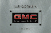 2000 GMC Savana Owner's Manual