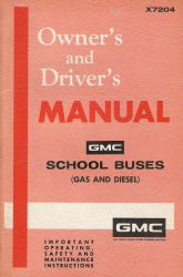 1972 GMC School Buses Owner's and Driver's Manual