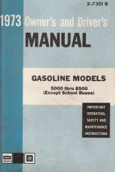 1973 GMC Gasoline Models 5000 thru 8500 Owner's and Driver's Manual