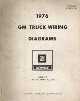 1976 Chevrolet/GMC 10-1500 thru 30-3500 Truck Models Wiring Diagrams