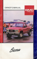 1989 GMC Sierra Owner's Manual