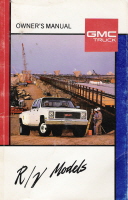 1989 GMC R/V Models Owner's Manual