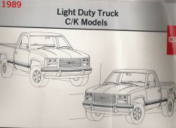1989 GMC Light Duty Trucks C/K Models - Electrical Diagnosis and Wiring Diagrams Manual