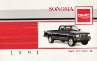 1991 GMC Sonoma Owner's Manual