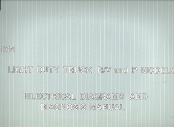 1991 GMC Light Duty Truck R/V & P Models Electrical Diagnosis & Wiring Diagrams