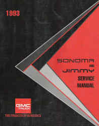 1993 GMC Sonoma and Jimmy Factory Service Manual