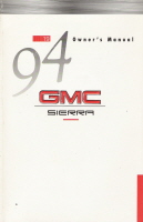 1994 GMC Sierra Owner's Manual