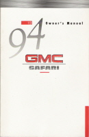 1994 GMC Safari Owner's Manual