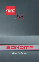 1995 GMC Sonoma Owner's Manual