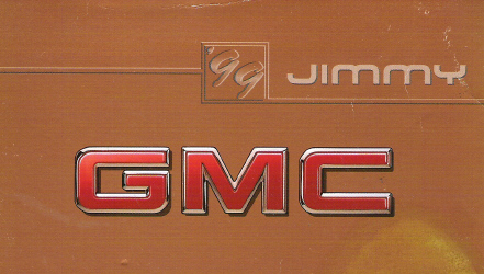 1999 GMC Jimmy Factory Owner's Manual