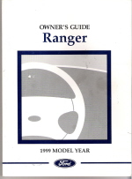 1999 Ford Ranger Owner's Manual Package with Case