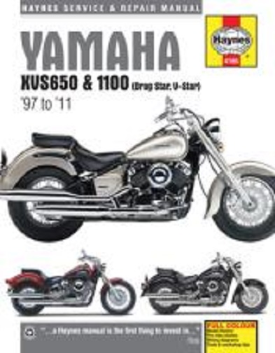 1998 - 2011 Yamaha XVS650, XVS1100, Drag Star, V-Star Haynes Repair Manual